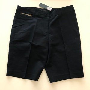 JONES NEW YORK Navy Coin Pocket Women's Bermuda Shorts